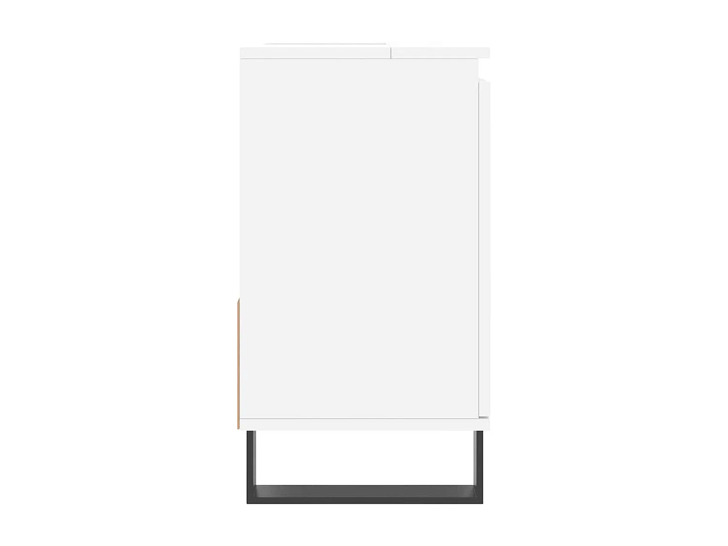Badkamerkast 65x33x60 cm bewerkt hout wit