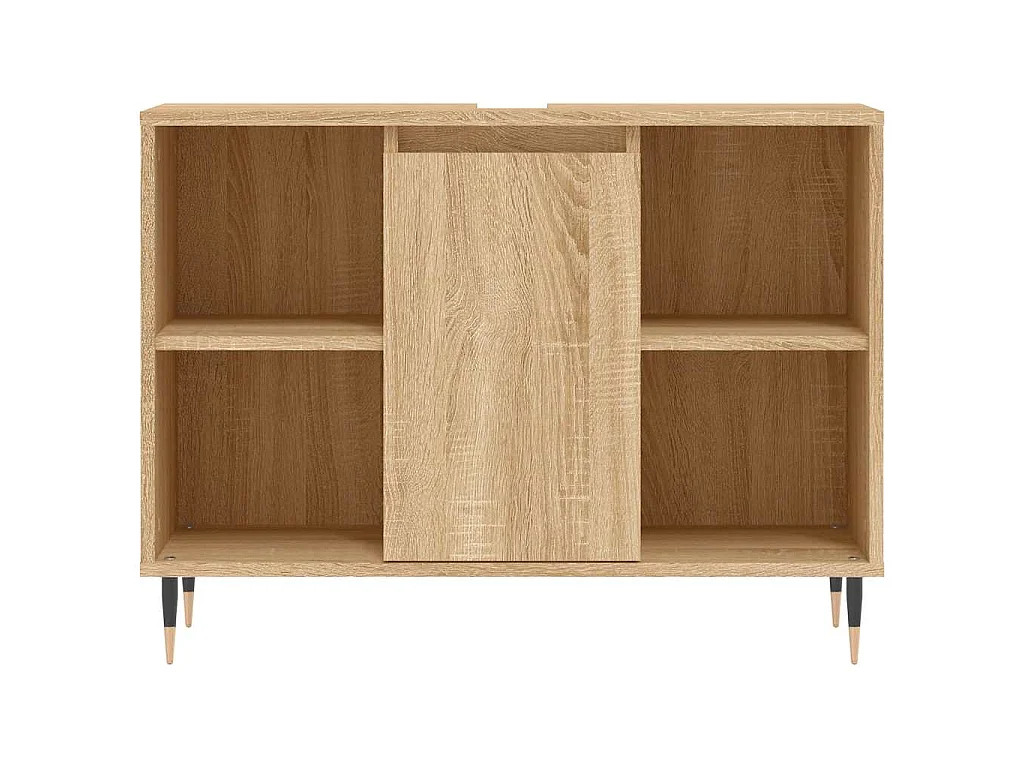 Armário p/ casa banho 80x33x60cm deriv. madeira carvalho sonoma