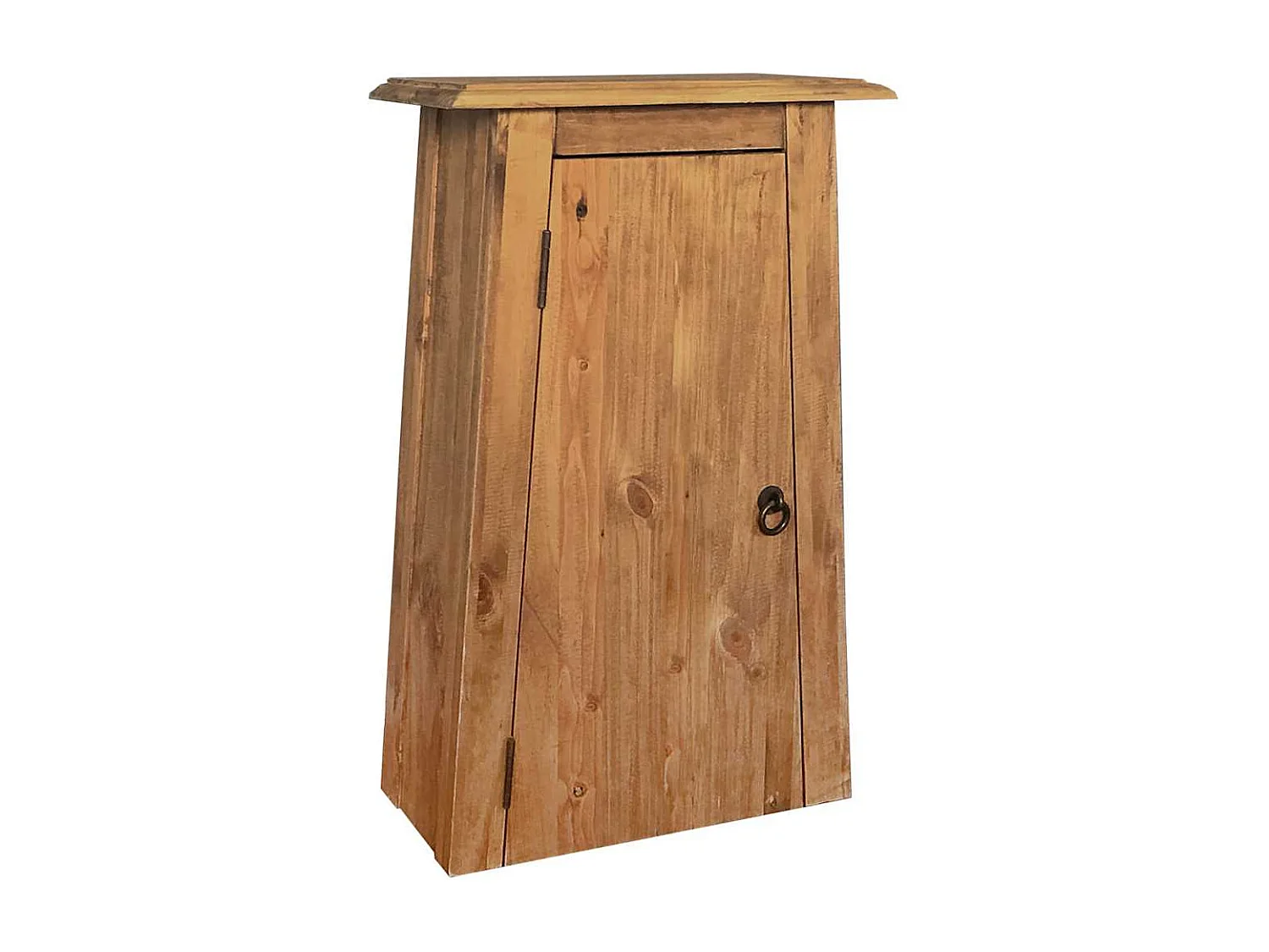 Armoire latérale de salle de bain Pin massif 42x23x70 cm