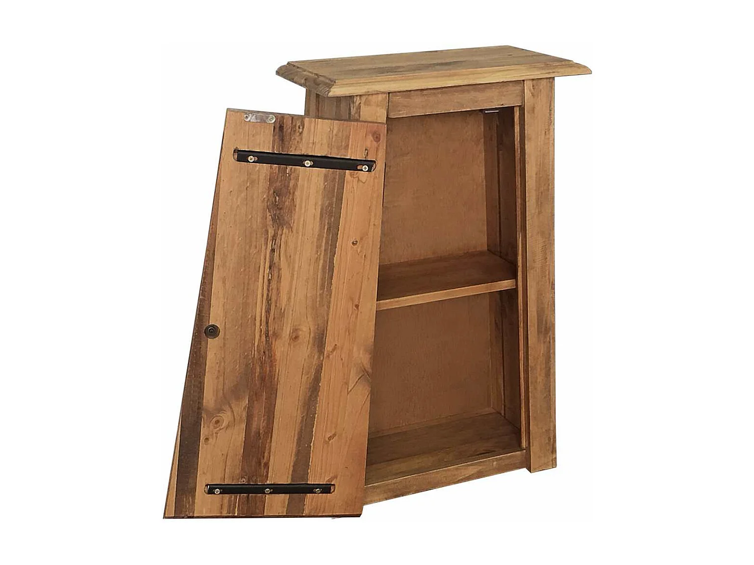 Armoire latérale de salle de bain Pin massif 42x23x70 cm