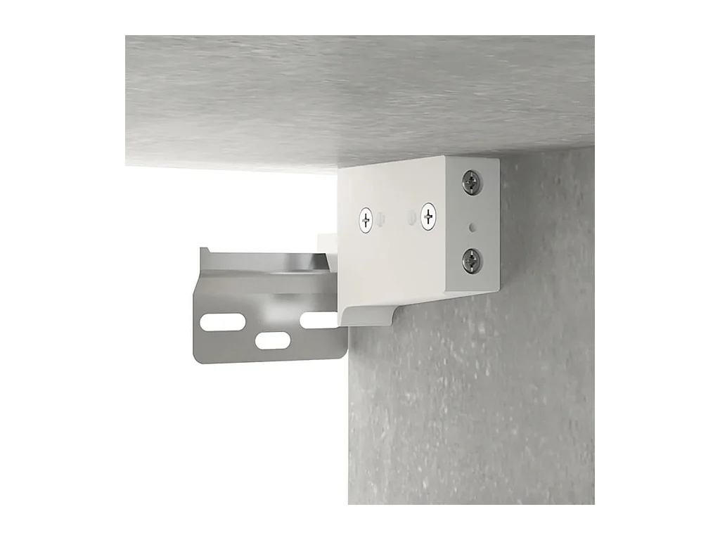 Armoire à miroir de salle de bain Gris béton 64x20x67 cm