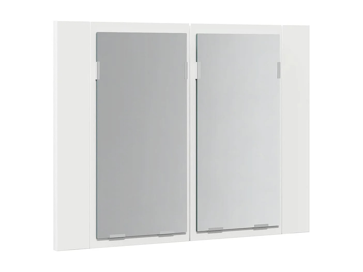 Armoire salle de bain à miroir LED Blanc 60x12x45 cm Acrylique