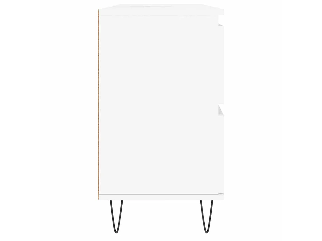 Mueble de baño madera de ingeniería blanco 80x33x60 cm