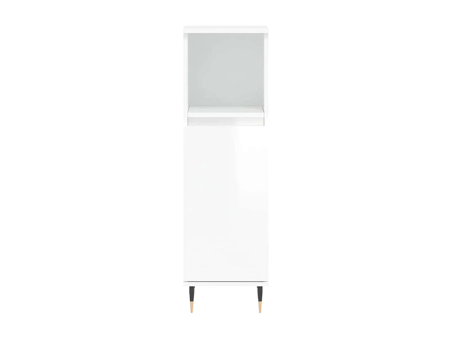 Armoire de salle de bain blanc brillant 30x30x100 cm