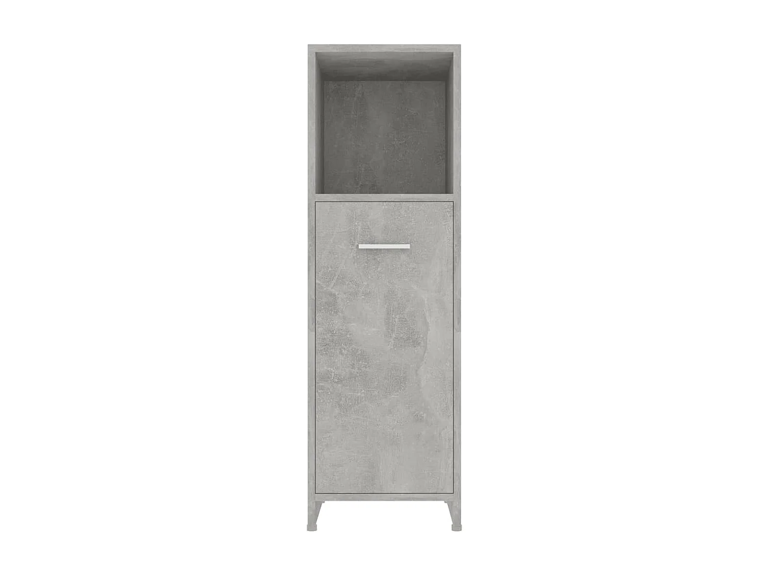 Armoire de salle de bain Gris béton 30x30x95 cm Bois ingénierie