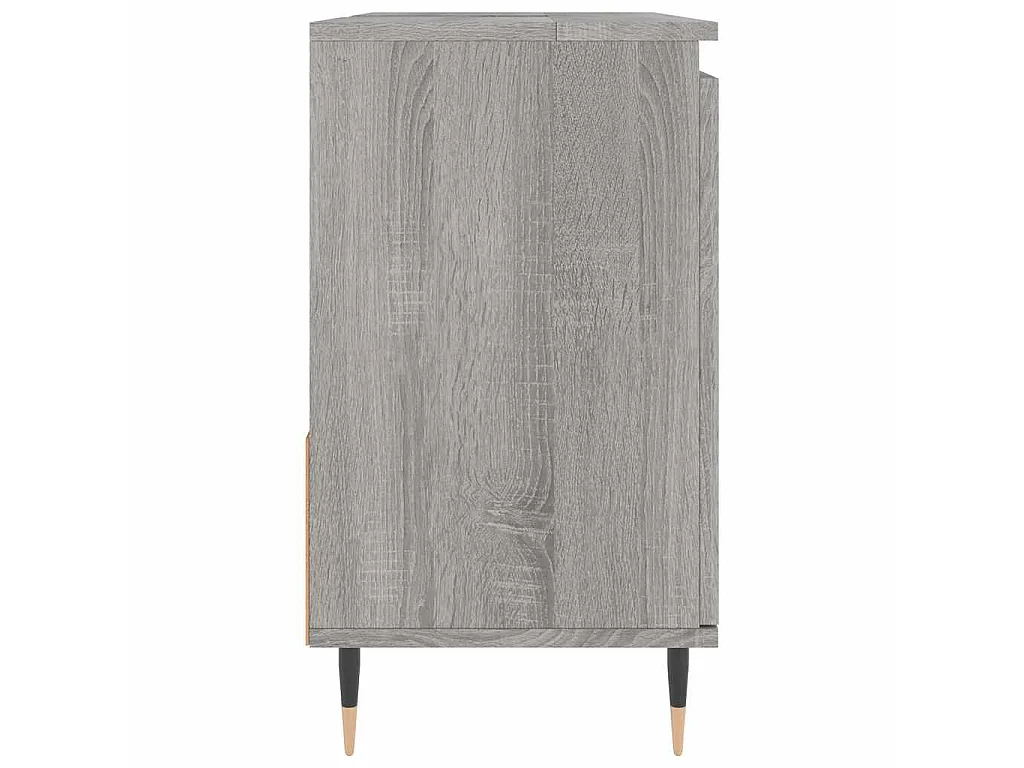 Armadietto Bagno Grigio Sonoma 65x33x60 cm in Legno Multistrato