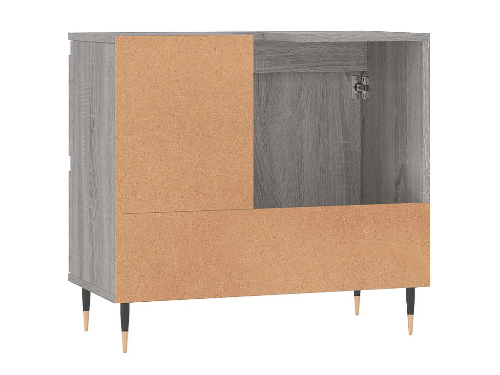 Armadietto Bagno Grigio Sonoma 65x33x60 cm in Legno Multistrato