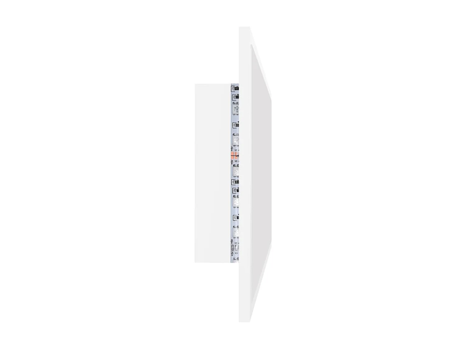 Specchio da Bagno con LED Bianco 90x8,5x37 cm in Acrilico
