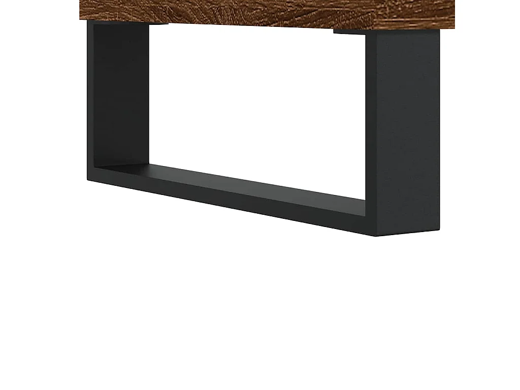 Armoire salle de bain chêne marron 80x33x60cm bois d'ingénierie