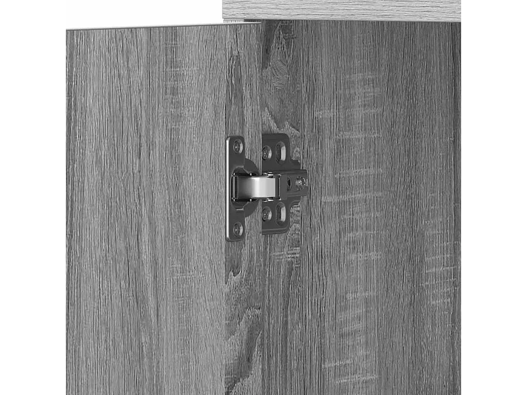 Armário WC 30x30x183,5 cm derivados de madeira cinzento sonoma
