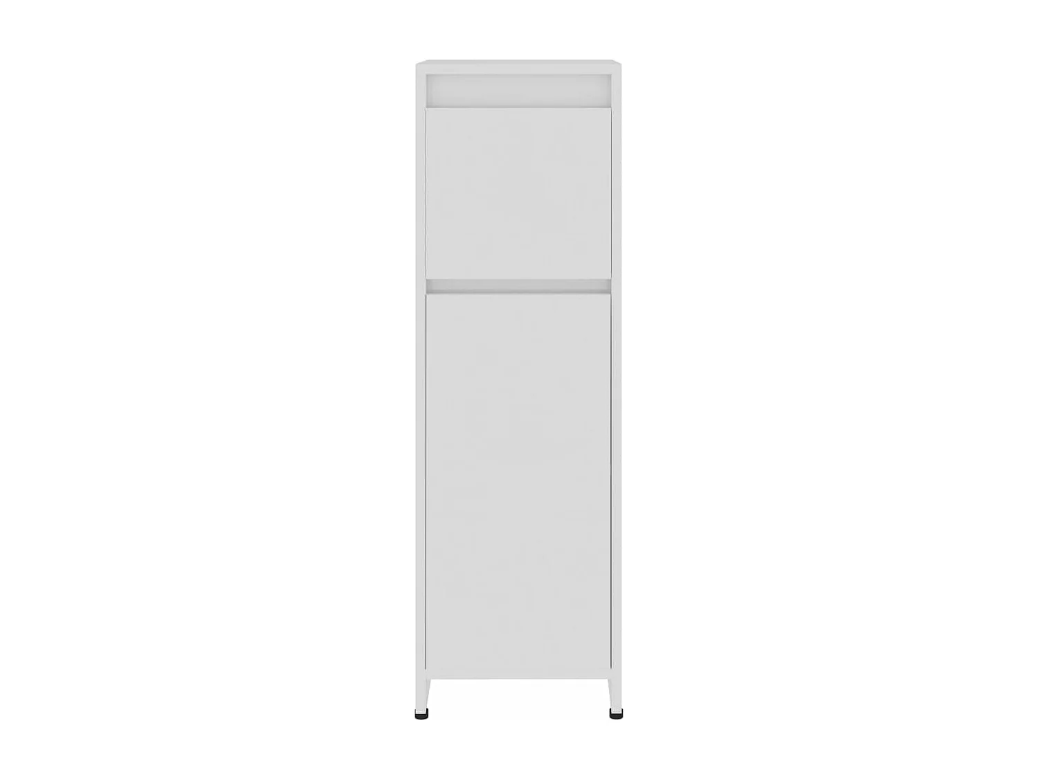 Armoire de salle de bain Blanc brillant Bois d’ingénierie