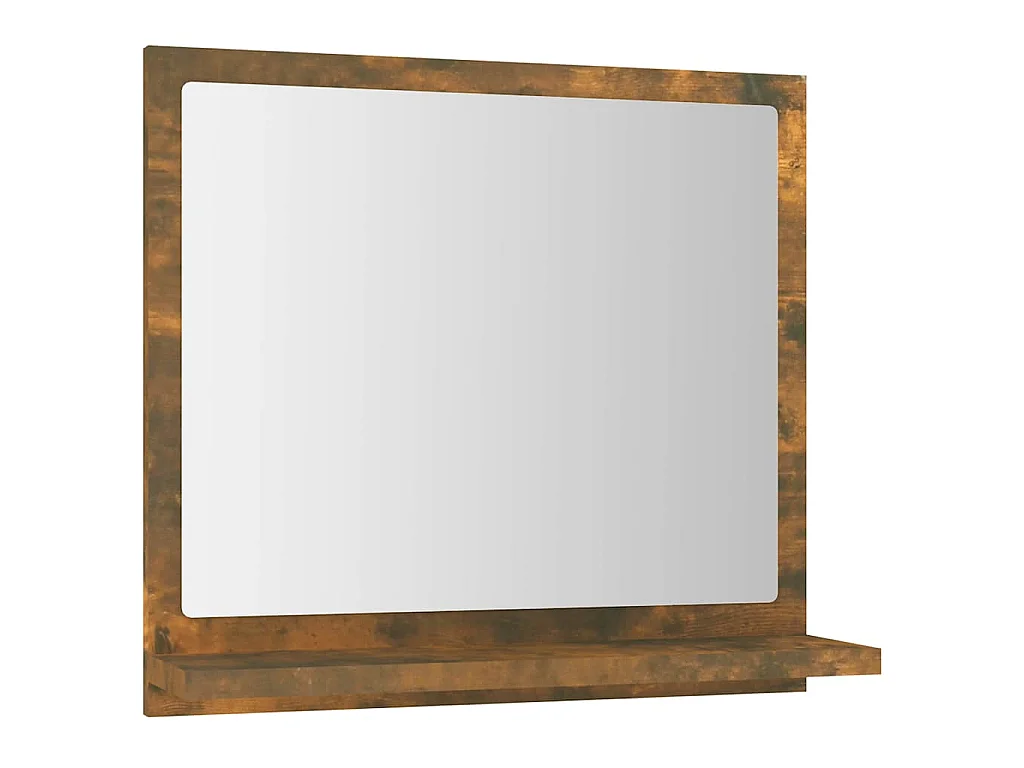 Badspiegel Räuchereiche 40x10,5x37 cm Holzwerkstoff