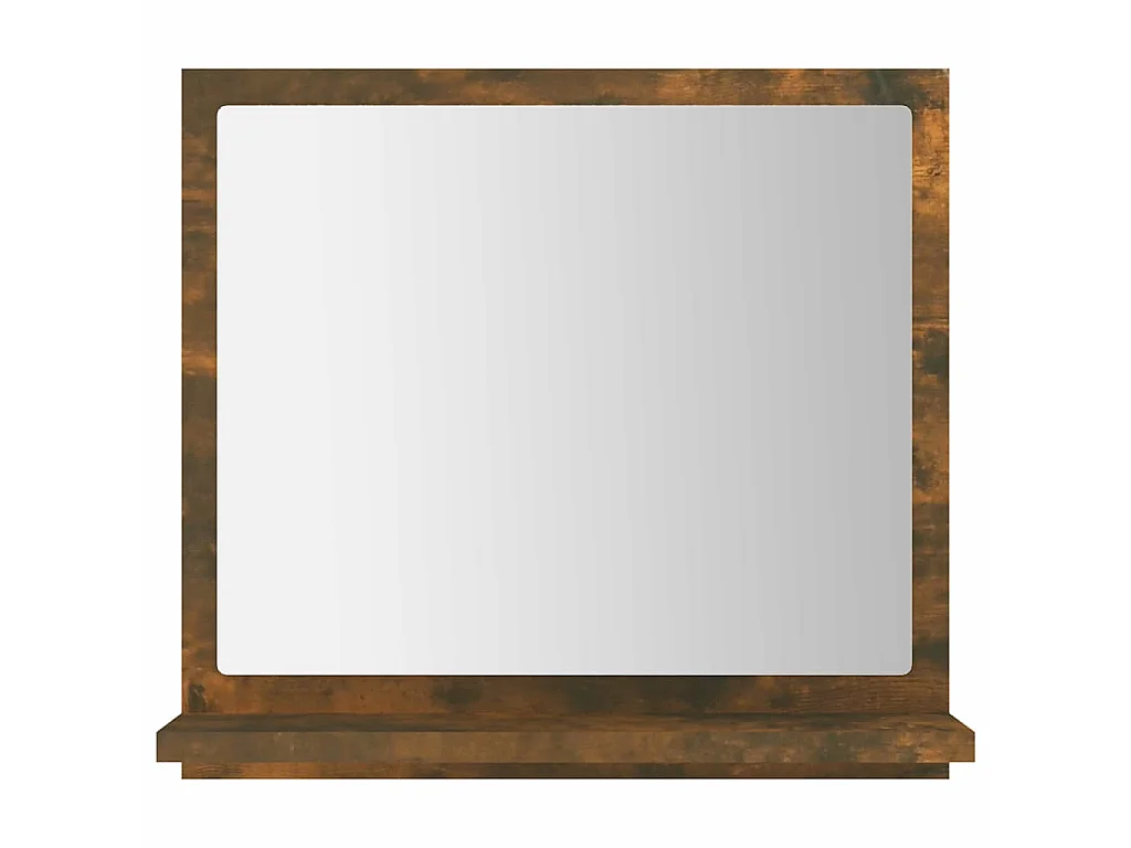 Miroir de bain Chêne fumé 40x10,5x37 cm Bois d'ingénierie