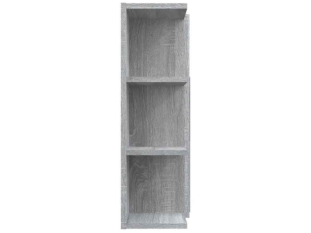 Armoire à miroir de salle de bain Sonoma gris 80x20,5x64cm Bois