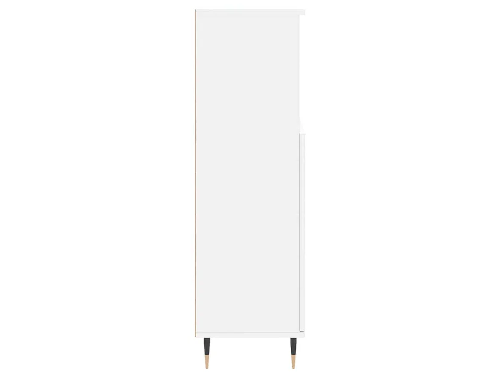 Armoire de salle de bain blanc 30x30x100 cm bois d'ingénierie
