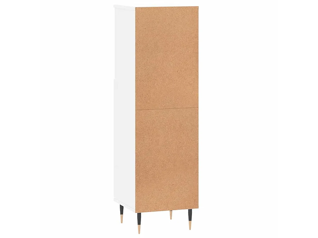Armoire de salle de bain blanc 30x30x100 cm bois d'ingénierie