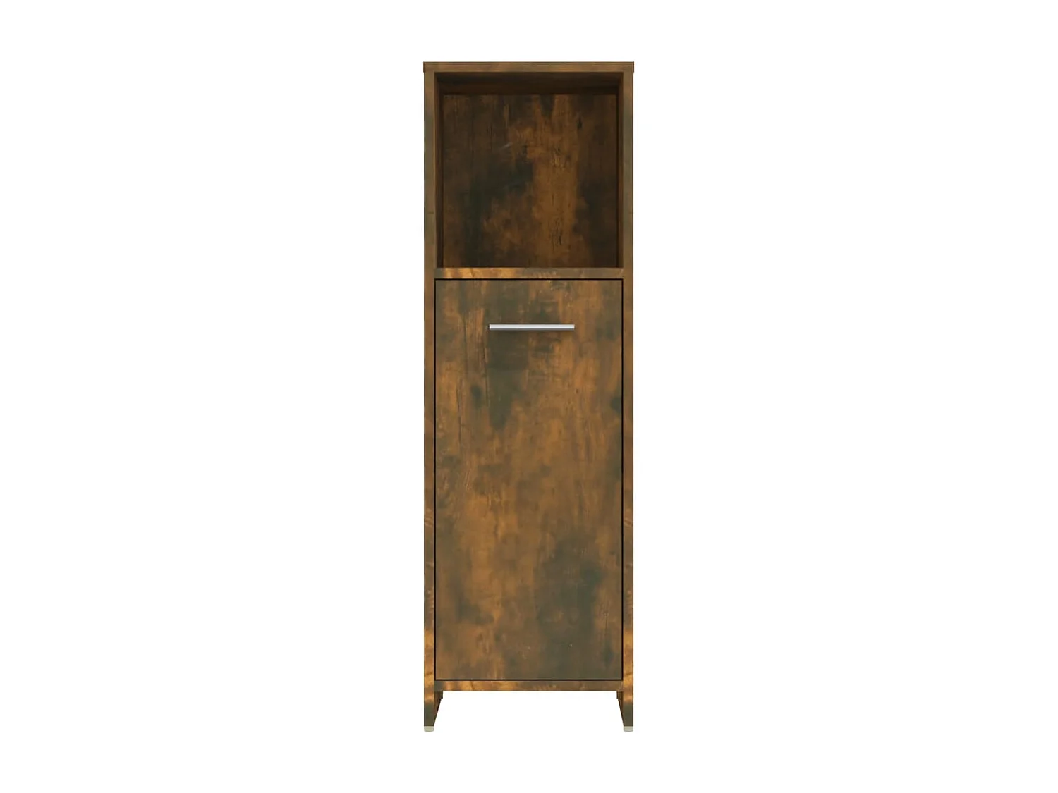Armario de baño madera contrachapada roble ahumado 30x30x95 cm