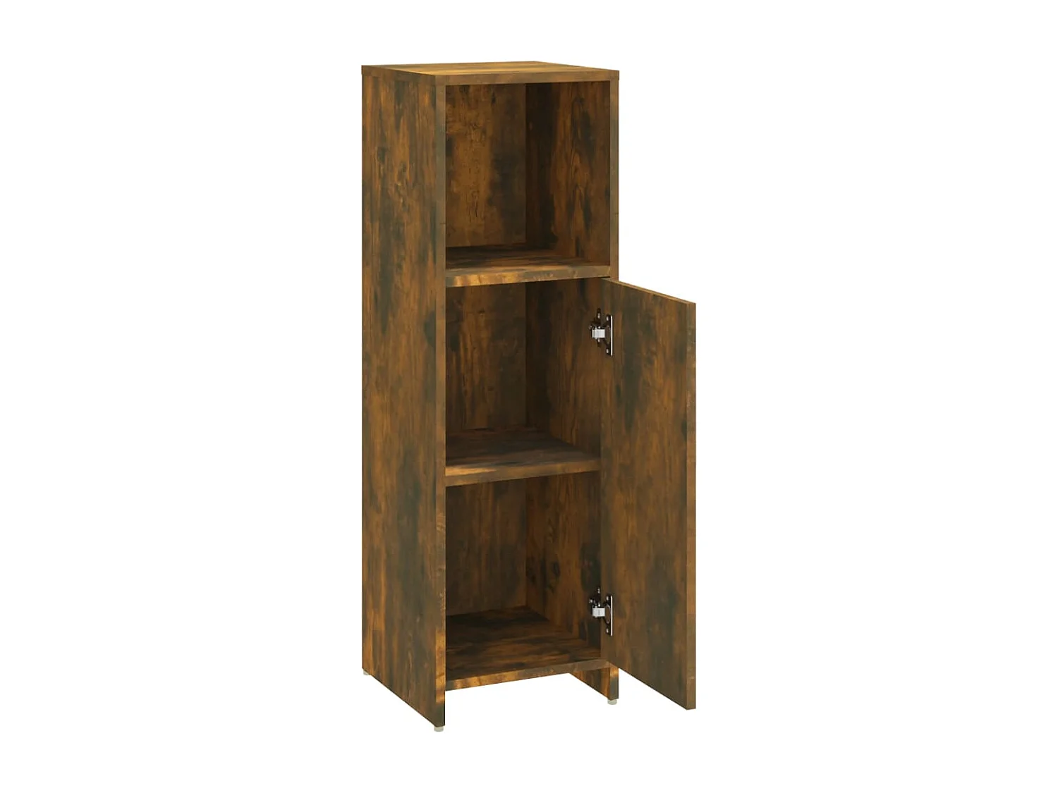 Armario de baño madera contrachapada roble ahumado 30x30x95 cm