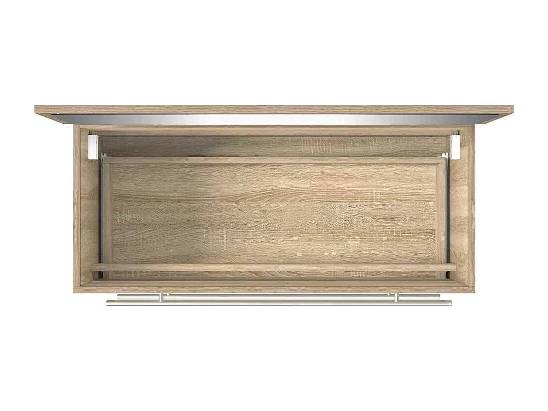 Badschrank mit Spiegel Sonoma-Eiche Holzwerkstoff