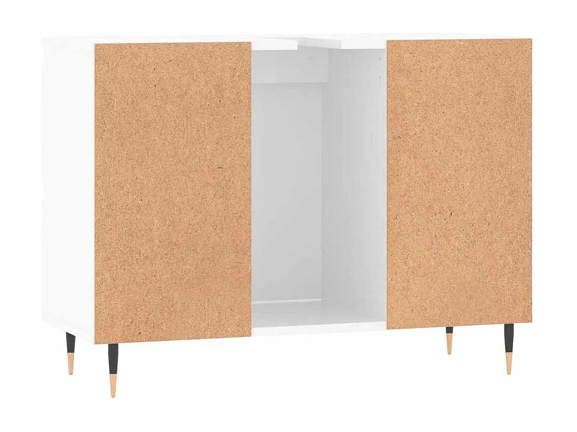Armoire de salle de bain blanc brillant 80x33x60 cm
