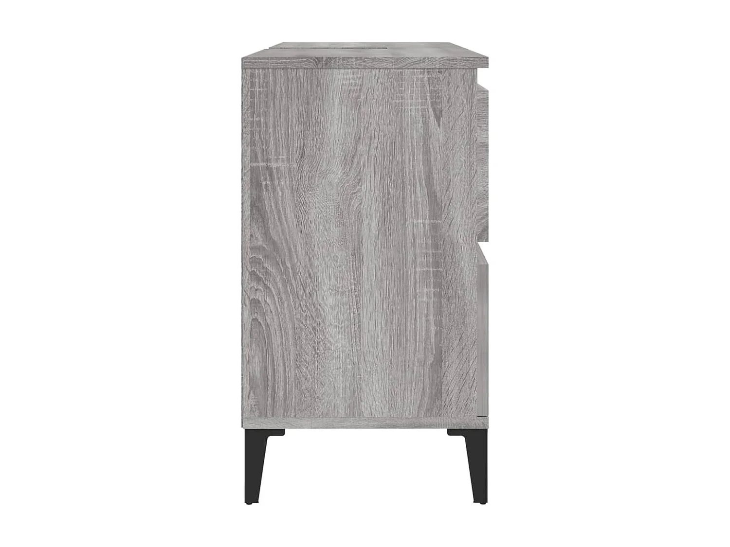 Meuble d'évier sonoma gris 80x33x60 cm bois d'ingénierie