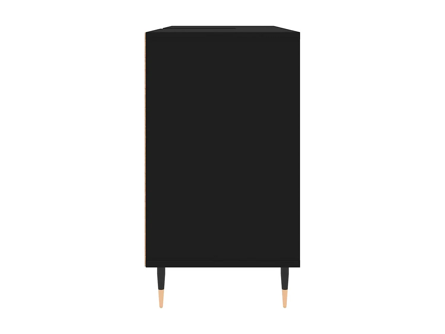 Badkamerkast 80x33x60 cm bewerkt hout zwart