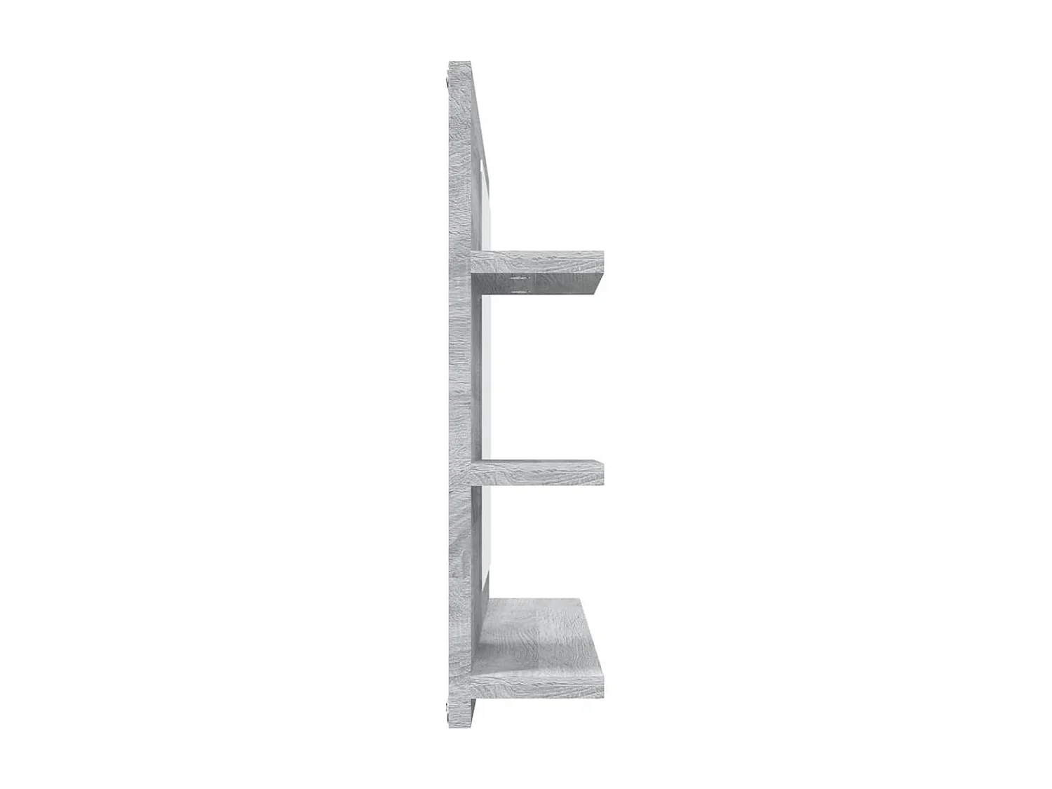 Specchio da Bagno Grigio Sonoma 60x10,5x45 cm Legno Multistrato