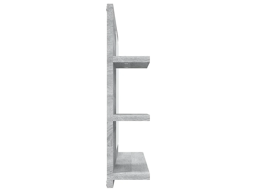 Espelho WC 60x10,5x45 cm derivados de madeira cinzento sonoma