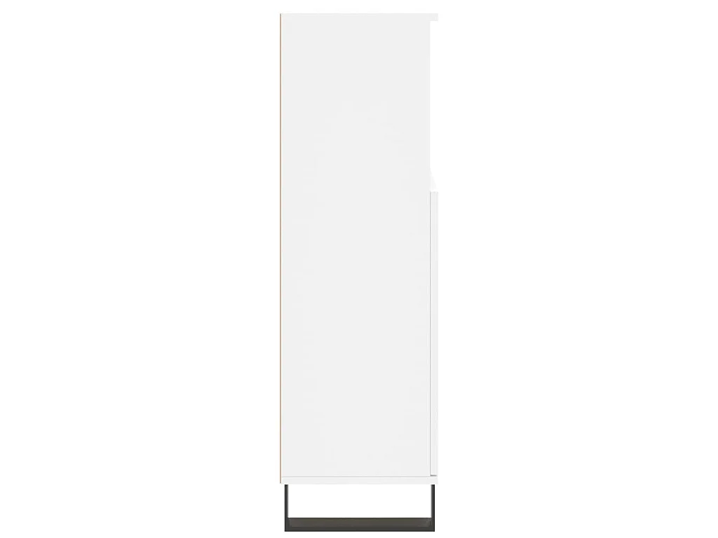 Badkamerkast 30x30x100 cm bewerkt hout wit