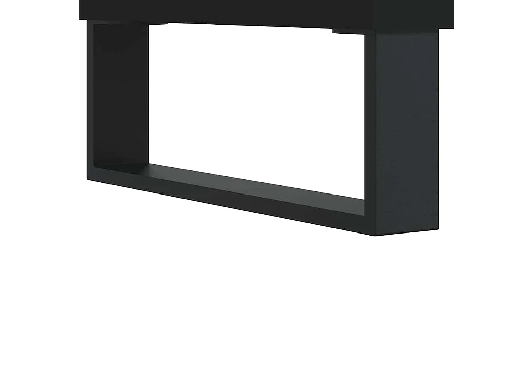 Badschrank Schwarz 58x33x60 cm Holzwerkstoff