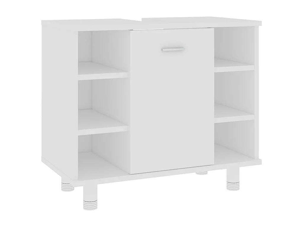 Armoire de salle de bain Blanc 60x32x53,5 cm Bois d'ingénierie