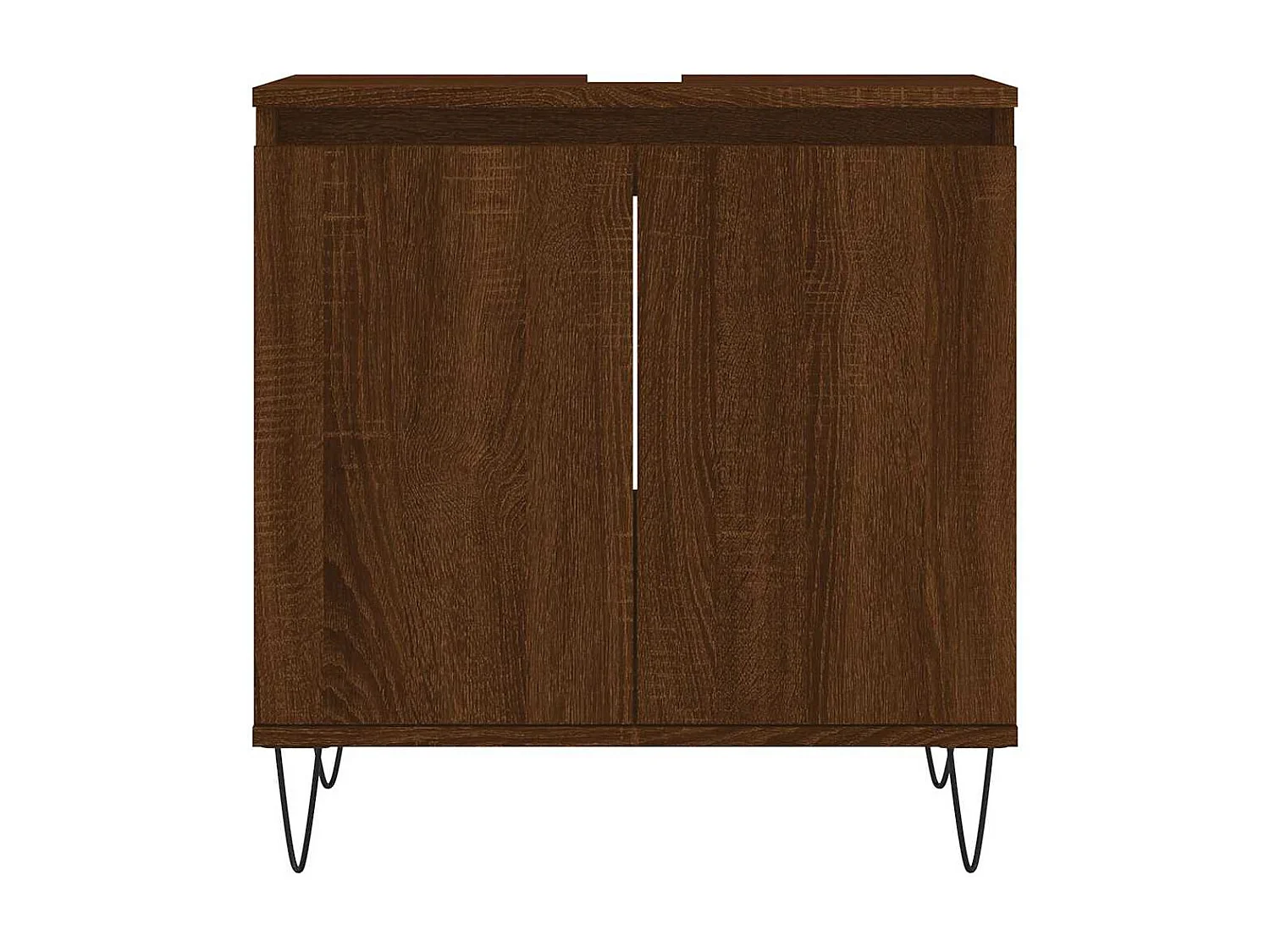 Armoire de bain chêne marron 58x33x60 cm bois d'ingénierie