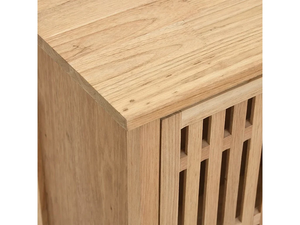 Waschbeckenunterschrank 66x29x61,5 cm Massivholz Nussbaum