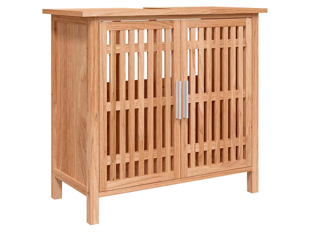 Wastafelkast 66x29x61,5 cm massief walnotenhout