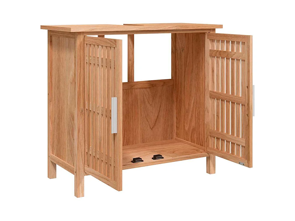 Wastafelkast 66x29x61,5 cm massief walnotenhout