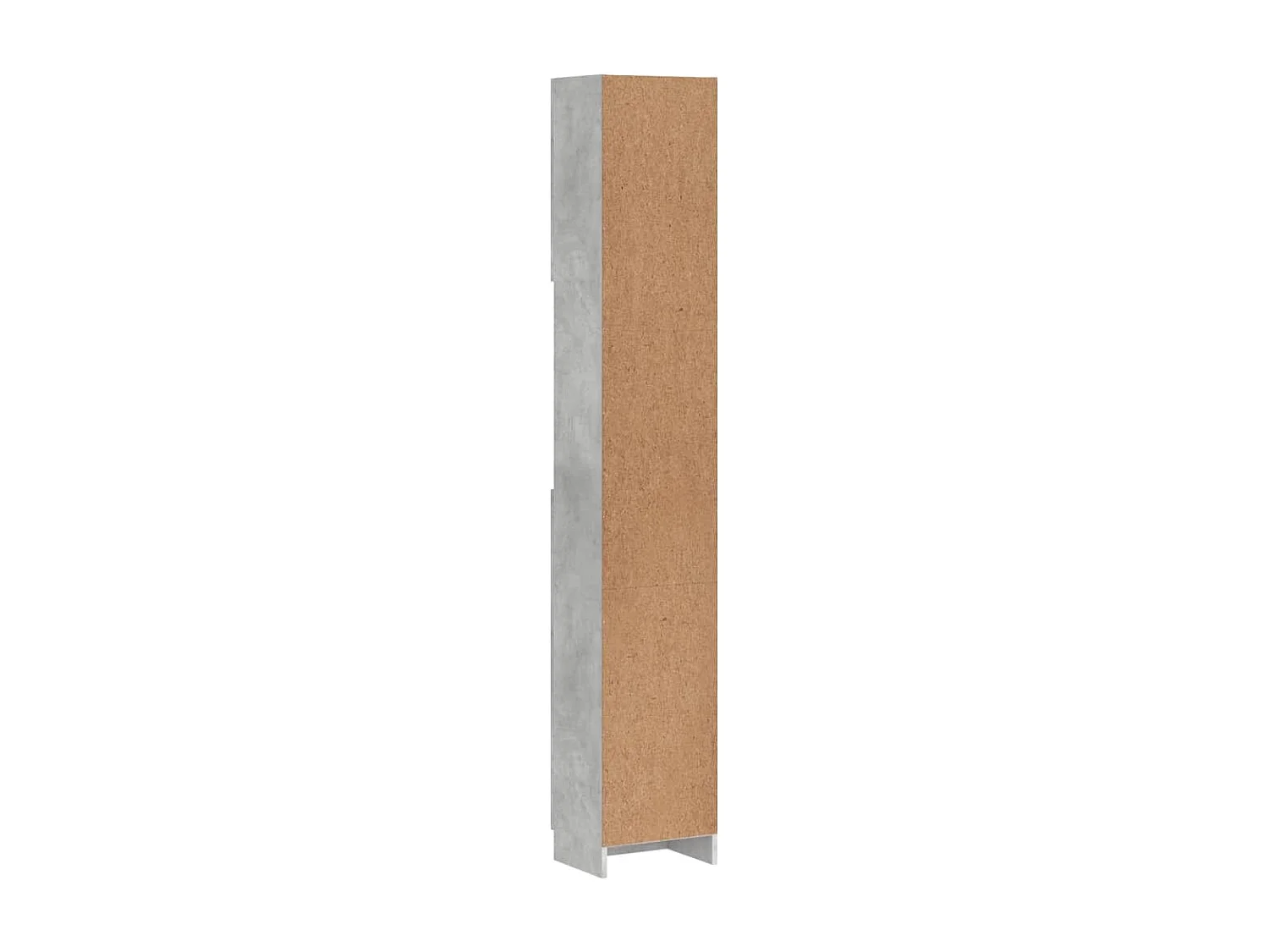 Badkamerkast 32x25,5x190 cm bewerkt hout betongrijs