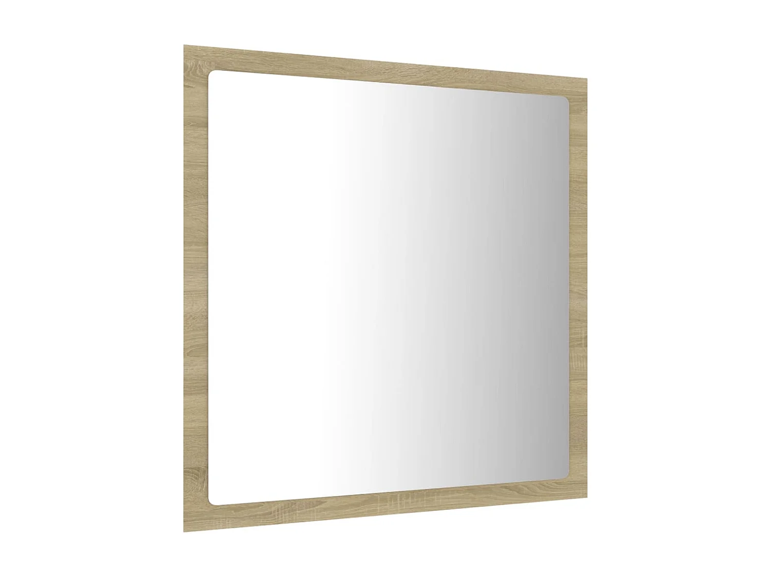 Miroir LED de salle de bain Chêne sonoma 40x8,5x37 cm Acrylique