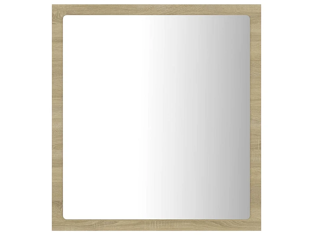 Miroir LED de salle de bain Chêne sonoma 40x8,5x37 cm Acrylique