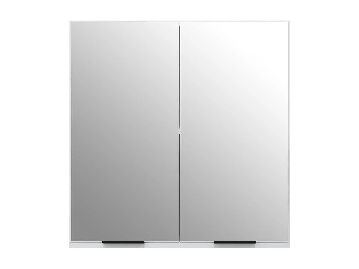 Bad-Spiegelschrank Hochglanz-Weiß 64x20x67 cm