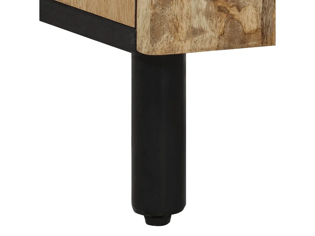 Armoire de salle de bain 38x33x58 cm bois massif de manguier