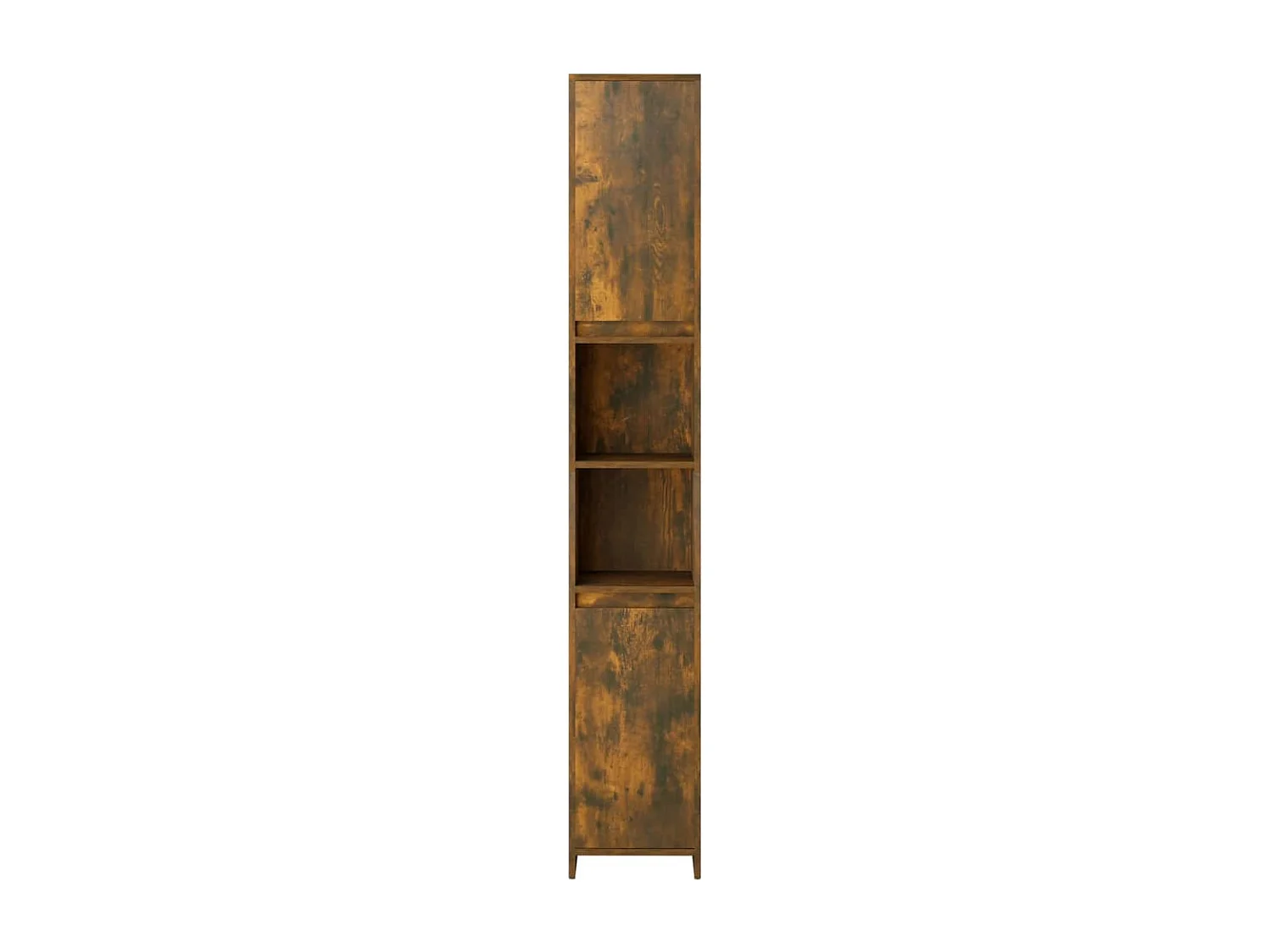 Armoire de bain Chêne fumé 30x30x183,5 cm Bois d'ingénierie
