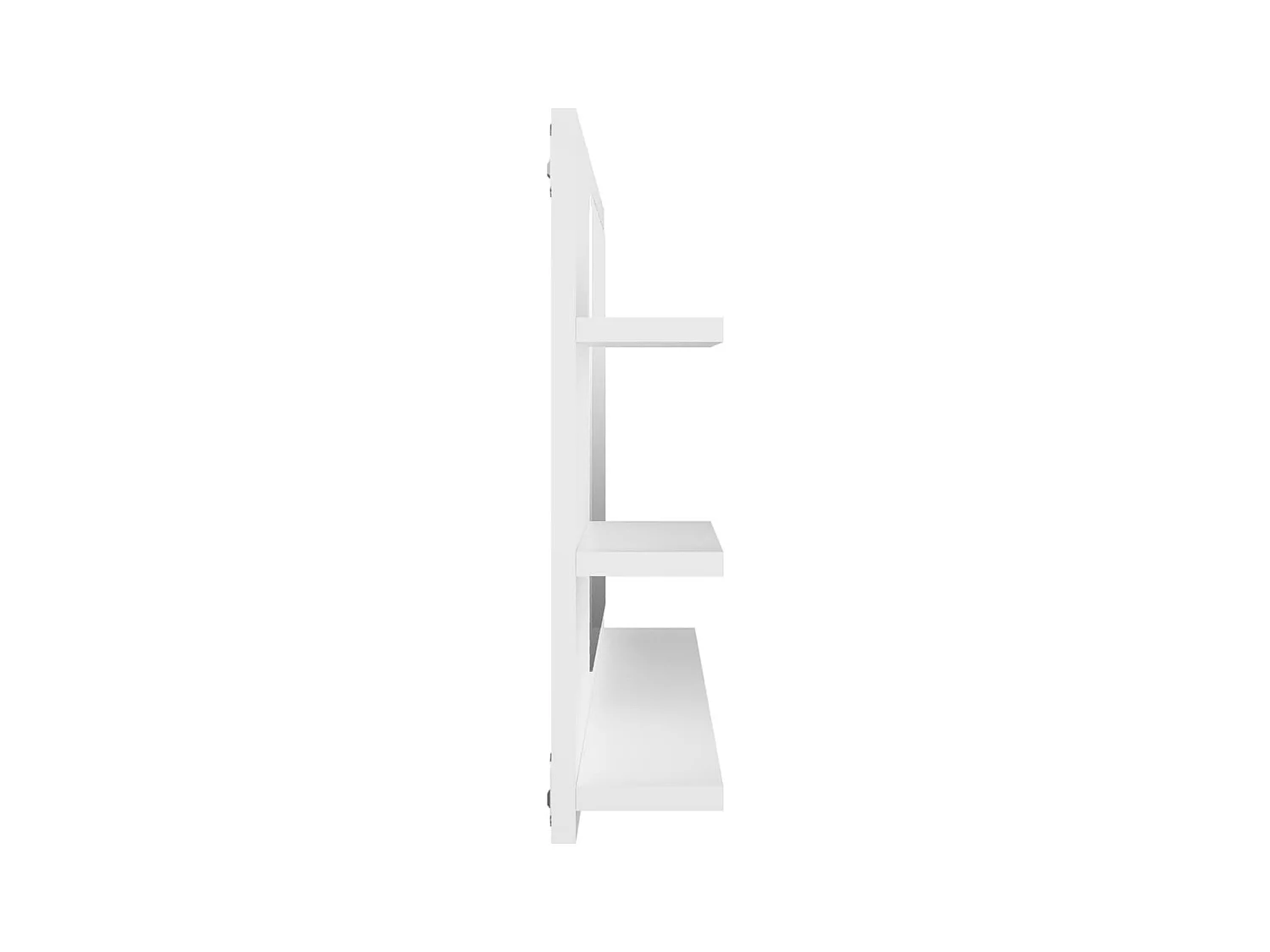 Specchio da Bagno Bianco 90x10,5x45 cm in Legno Multistrato