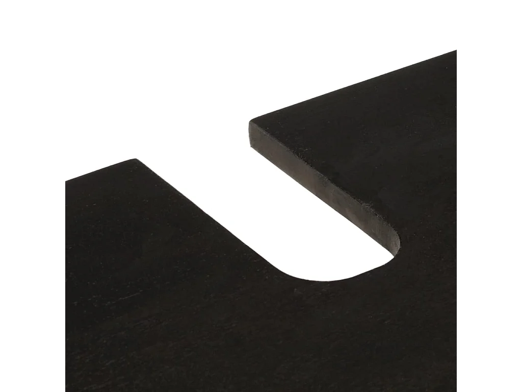 Armário para lavatório 62x33x58 cm mangueira maciça preto