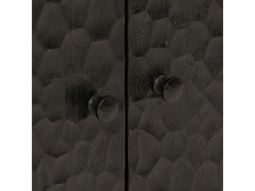 Armário para lavatório 62x33x58 cm mangueira maciça preto