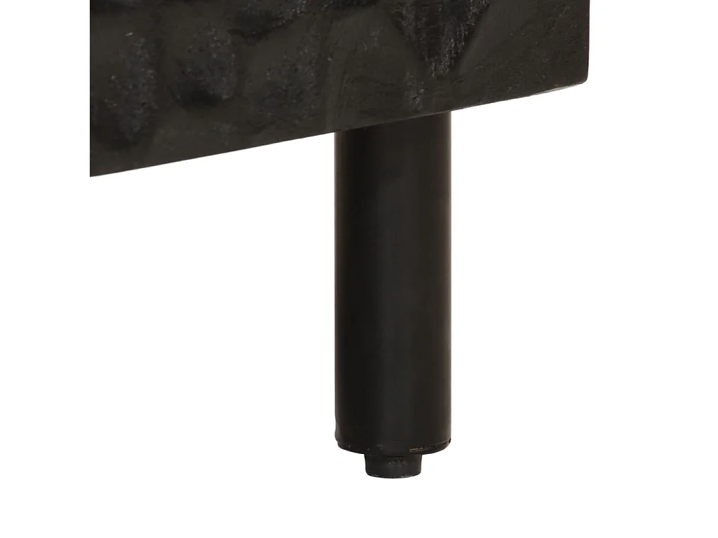 Armário para lavatório 62x33x58 cm mangueira maciça preto