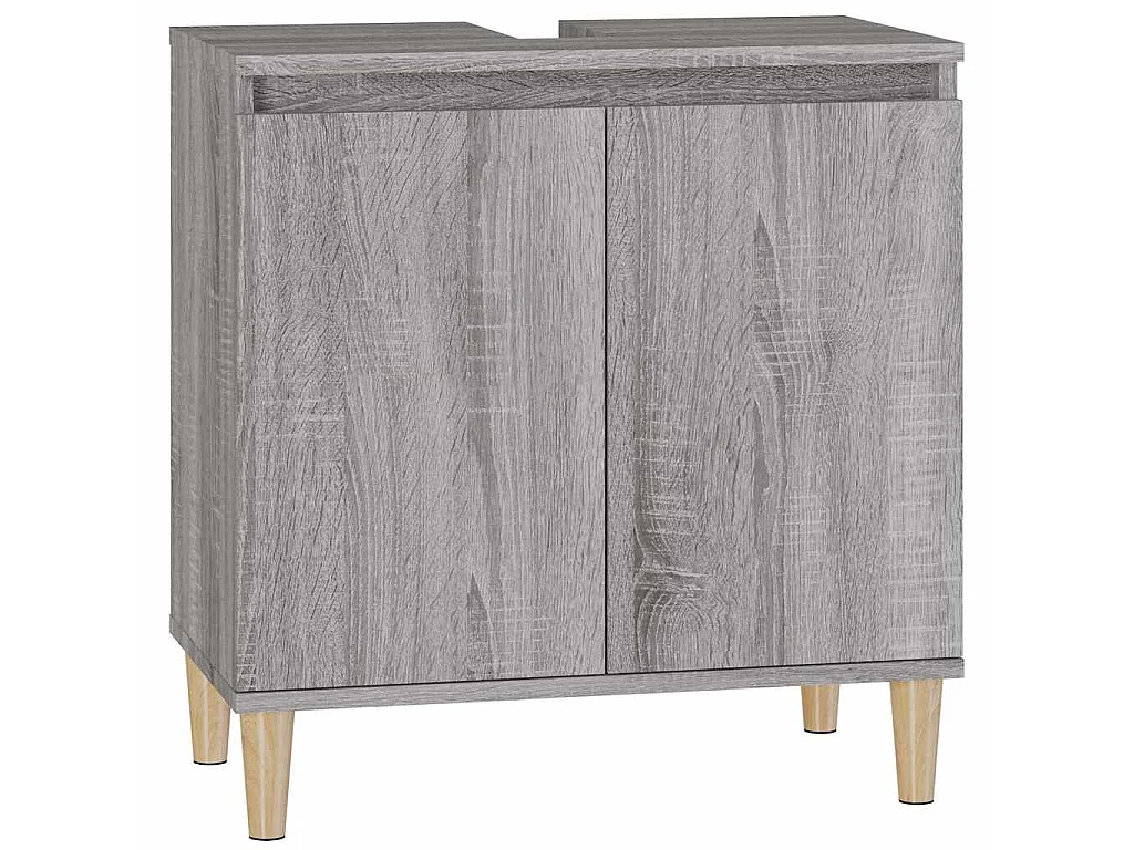 Mobile Lavabo Grigio Sonoma 58x33x60 cm in Legno Multistrato