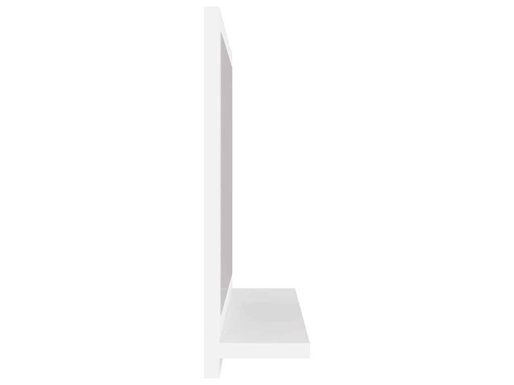 Specchio da Bagno Bianco 40x10,5x37 cm in Legno Multistrato