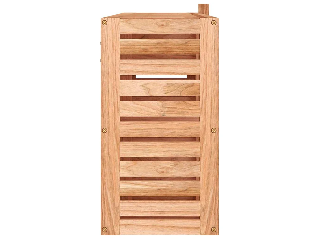 Spiegelkast 80x17x34 cm massief walnotenhout
