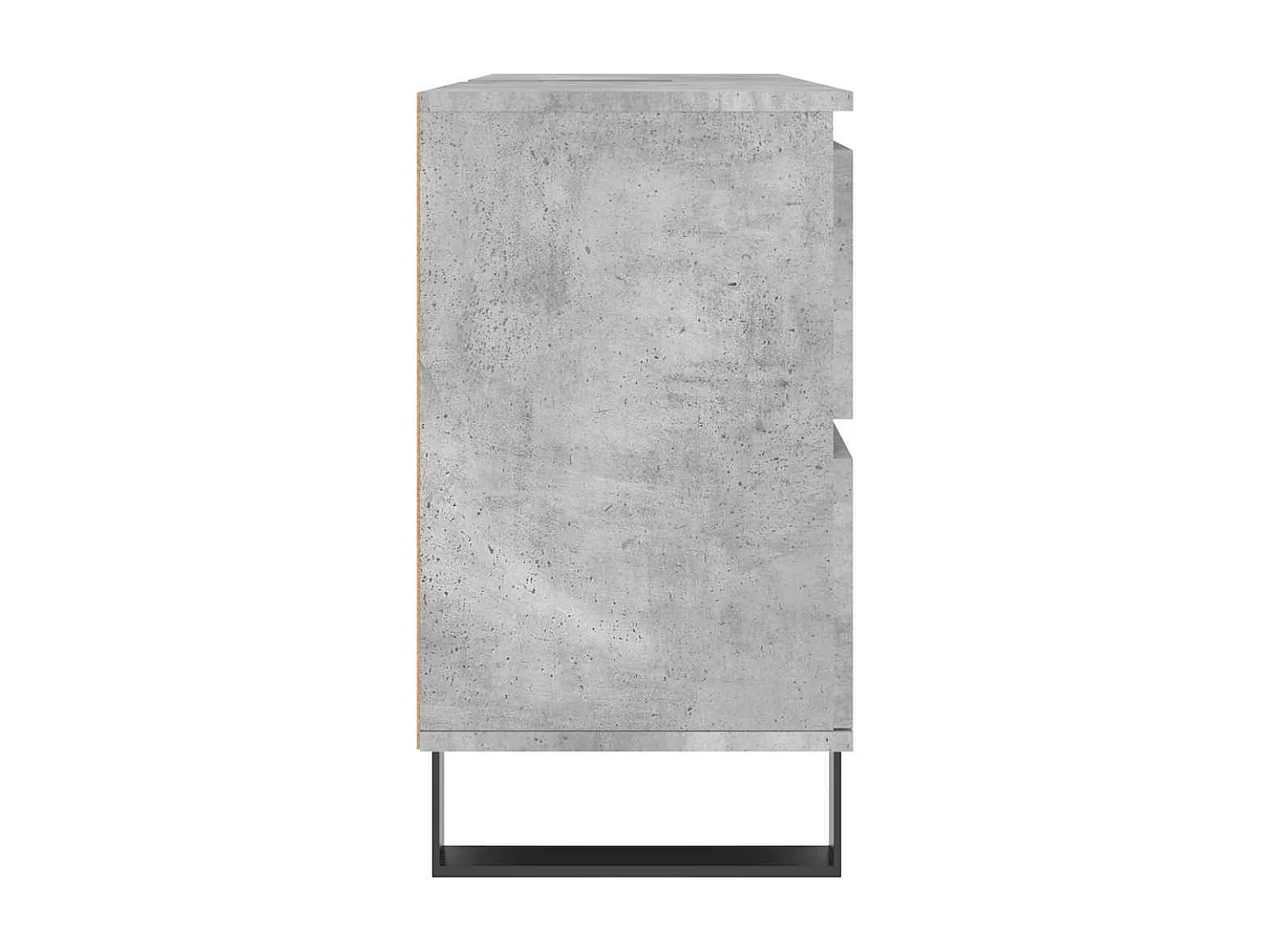 Móvel casa de banho 80x33x60 cm derivados madeira cinza cimento