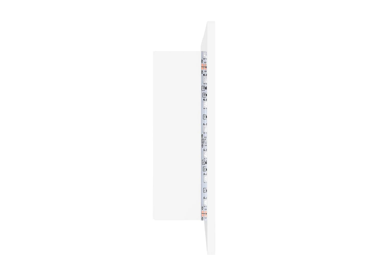 Armadietto a Specchio con Luci LED Bianco 80x12x45 in Acrilico